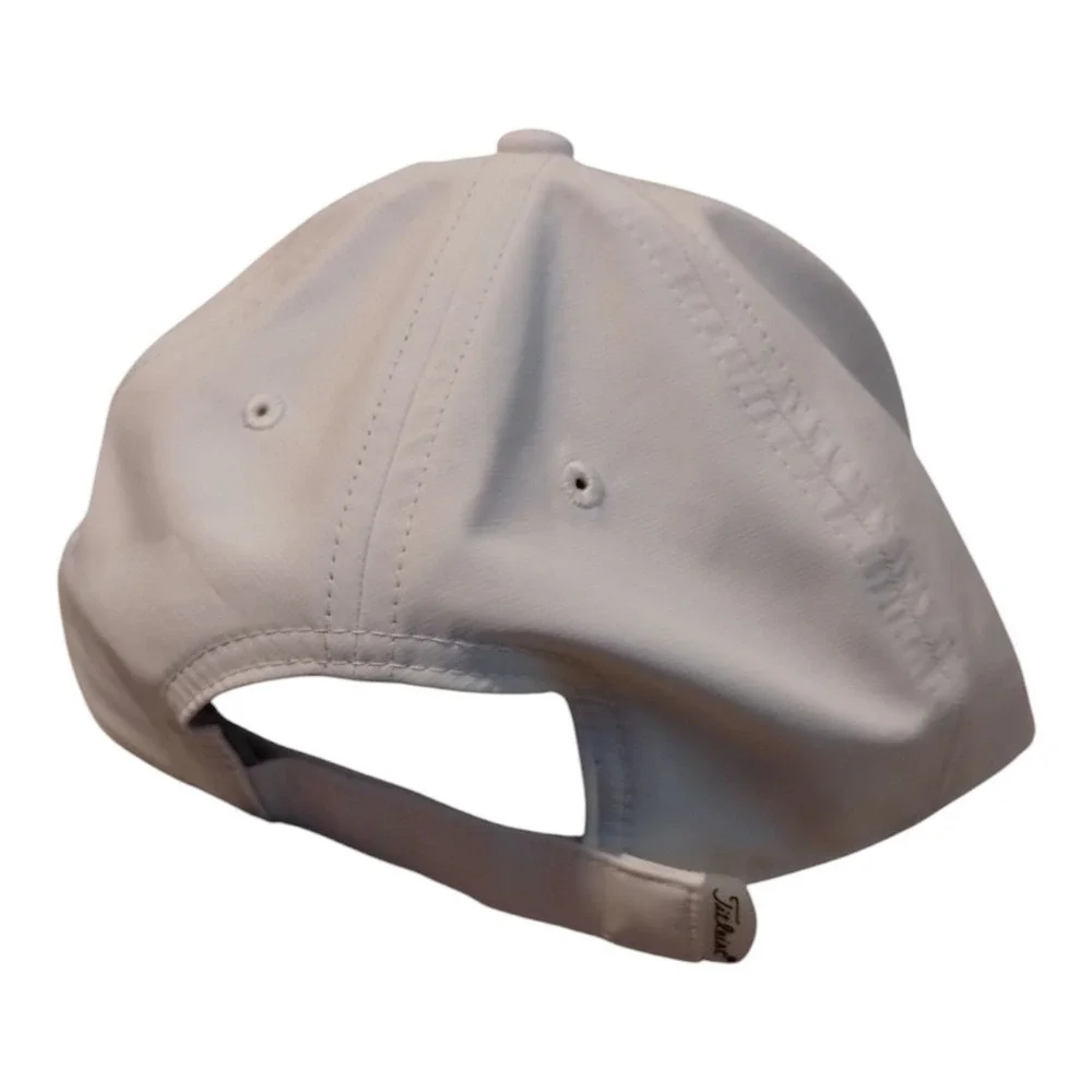 Titleist Logo White Adjustable Strapback‎ Golf Hat Cap White Outdoor Performance